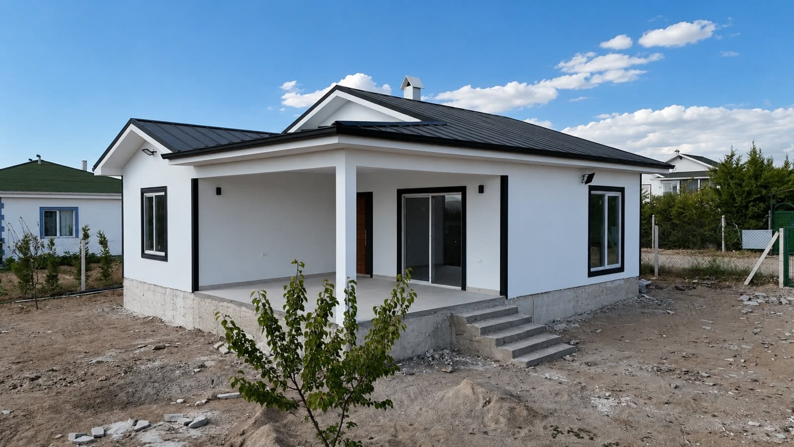 184 m² Tek Kat Çelik Konut